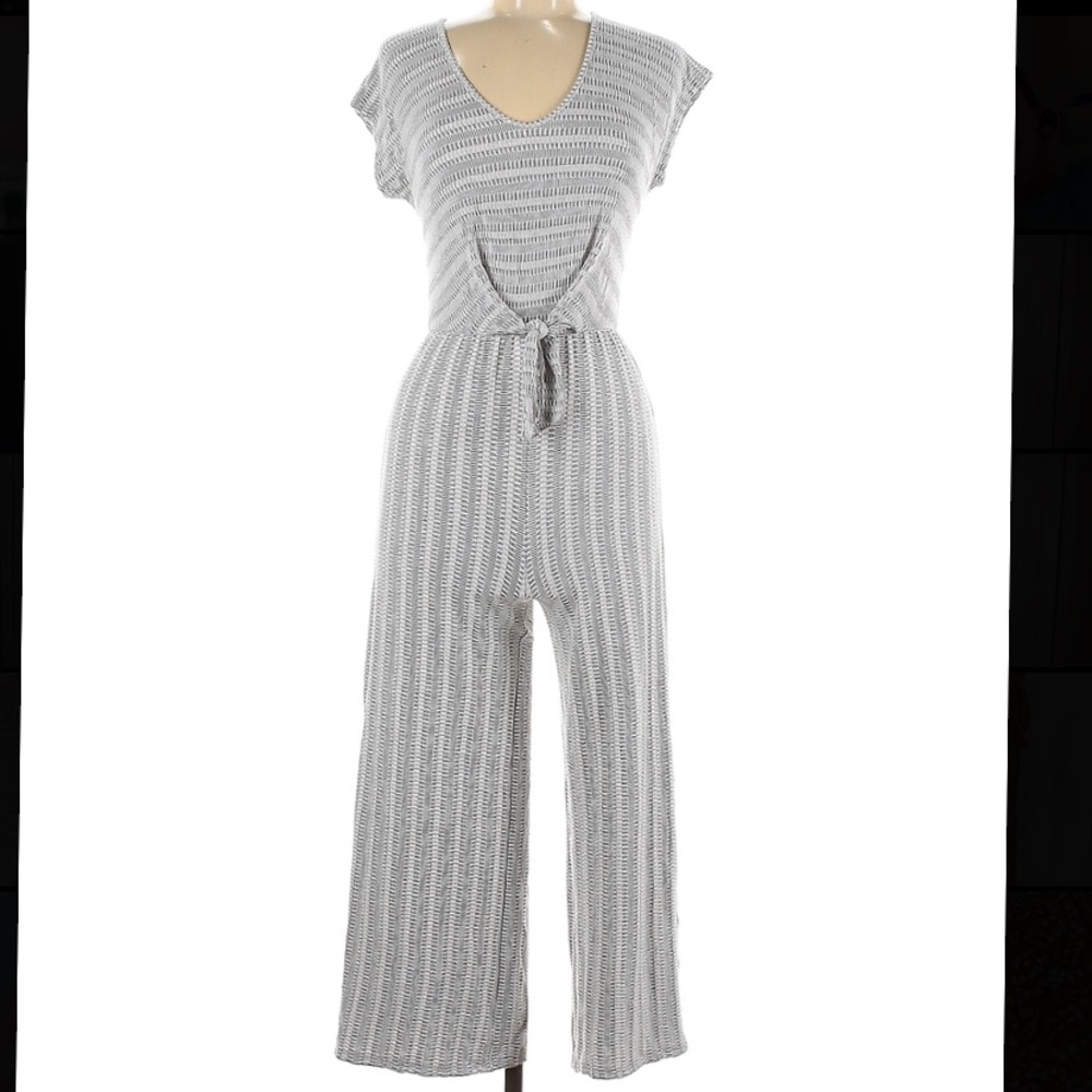 Gray Knit Jumpsuit